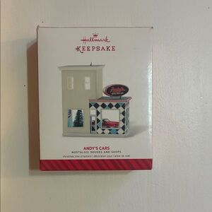Hallmark Keepsake Andy's Cars Ornament - Cream and Red